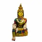 Puja N pujari Varalakshmi Amman Idol Set with Multi Color Saree for Pooja with Free Agarbatti Packet