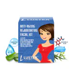 Luster Cosmetics Anti-Ageing Facial Kit | Deep Hydration | Single Use Mini Facial Kit - 45g