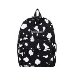 Toil moil polyester 36 L Backpack Black Dots School Bag Women Men Boys Girls children Daypack College Bag