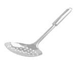 Kuber Industries Silver Stainless Steel Jhara Skimmer Strainer Steel Frying Spoon Deep Fry For Kitchen