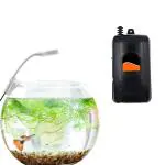 Buraq Blue And White Aquarium Oxygen Air Pump with Nano N-6 Aquarium Lamp Beginner Kit
