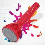 Pick Ur Needs Wireless Karaoke Mic With Recording/USB/FM Bluetooth Speaker