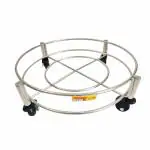 BTL Stainless Steel 304 Cylinder Trolley Movable with Wheels (LPG Cylinder Stand) (Gas Trolley) (Gas Cylinder Trolley) (SS304 Rod) (W304-CYTR)