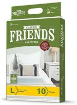 Friends Classic Adult Diapers - 10 Pieces, L
