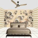 Kshirsa Fashions Abstract Orange, Grey Wallpaper (100 Cm X 45 Cm)