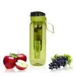 Steelo Green Plastic Infuser Bottle, 750 Ml