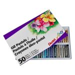 Pentel Arts Water Proof Oil Pastel | Set of 50 Vibrant Shades Soft Oil Pastel Crayons | Bright&Smooth Drawing Sticks | Easy Blendable Oil Pastel Kit for Artist&Kids (Phn50) | Multicolor