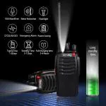 Ele' Espirit two way radios Long range walkie talkie for adults with headphones, 16 channels handheld two way radios with two Flash lights
