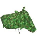 Hyaktairs-Hero Pleasure 110-Dustproof & Water Resistant Bike Body Cover With Mirror Pockets & Lock Belt (Green Multi-Jungle)