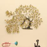 vedas Multicolr Metal Krisha Tree Wall Decorative Wall Mounted Hanging Sculpture Home Decor (Size 35 x 26 inches)