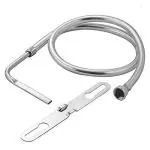 Acetap Multijet Stainless Steel Toilet Jet or Bidet Hands-Free Spray | 1.5 Meter Heavy PVC Hose