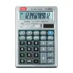 Flair FC-309 Desktop Series Calculator | Best Key Layout | GT Keys with Metal Cladding | Mark Up with Battery Dual Power | 99 Steps Check & Correct | for Home, Office and Shop Use | Grey, Pack of 1