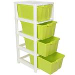 Joyful Studio 4 Xl(Extra large), Modular Drawer, Virgin Plastic for Home, Office, Parlor, School, Doctor, Home and Kids, Product Dimension when assembeled (31cmx39cmx80.9cm), Colour Green