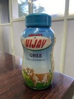 Vijay Pure Desi Ghee Pet jar 200 ml| For Better Digestion, Strong Bones & Good Immunity- 200 ml
