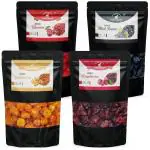 Dried Berries Combo : 50g Packs of Cranberries, Cherries, Golden Berries & Afghan Raisins by The Berry People - Finest Berries for Finest People
