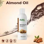 Edith Naturals Cold Pressed Sweet Almond Oil-Provides Hair Damage Protection For Men And Women Hair Oil (200 ml)