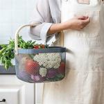 SS COLLECTION Fruit Bowl Vegetable Rack Fruit & Veg Basket Iron Wire Storage Bowl 2 Tier Metal Fruit Basket Fruit Rack Tiered Fruit Bowl Storage Stand for Fruit Cake Snack