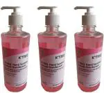 K'TRiQ Disinfectant Ethanol With Hydrogen Peroxide Hand Sanitizer Bottle - Pack of 3, Per pack 500 ml