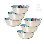 SHINI LIFESTYLE Katori, Stainless Steel Vegetable Bowl (Steel, Pack of 6)