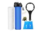 AMPEREUS All House Filter Set 20 Inch Jumbo Pre-Filter Housing + Jumbo Spun Filter 20