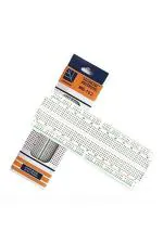 Robotbanao White Mb102 830 Points Solderless Breadboard 830 Tie Points for Experimenting With Circuit Designs for Circuit Testing Solderless Connect Electronic Components RB21820