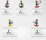 LANSTICK Multicolor Switch Board Wall Self Adhesive Wall Sticker