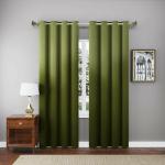 Jvin Fab Green Velvet Curtains, 137.2 X 213 X 2.5 Cm (Set Of 2)