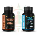 Omni Ayurveda | Combo Pack Of Safed Musli & Multi Vitamin Capsules (120 Capsules)