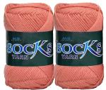 M.G Enterprise wool, Nylon Socks yarn cinco Salmon 200 Grams.