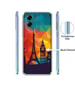 Casotec Colored Paris Design Printed Silicon Soft TPU Back Case Cover for Motorola Moto G14 4G