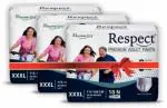 Respect Pant Diapers - 30 Pieces, Xxxl (Pack Of 3)