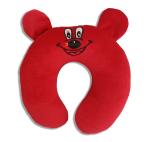 Pseudo Baby Soft Neck Supporting Pillow for Head Shaping Baby (0-18 Month) Red pack of 1