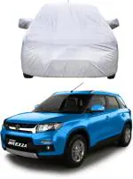 CARNEST Car Cover For Maruti Suzuki Vitara Brezza (With Mirror Pockets) (Silver, For 2014, 2015, 2016, 2017 Models)