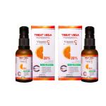ME & EX Treatveda Vitamin C Mulberry Face Serum: Skin Brightening and Even-Toning Formula (Pack of 2)