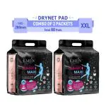 Cailin Care Soft & Comfort, Instant Dry, Long Time Protection Pads (Total 80 Pads | XXL | 280mm)