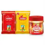 Vasant Chilli Powder, Turmeric Powder And Strong Asafoetida (Pack Of 3)