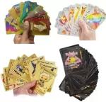 Salpitoys Pokemon 55 Gold, 55 Silver, 55 Rainbow & 55 Black Set Of 220 Playing Cards (Multicolor)