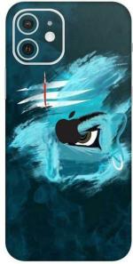 aadia Apple iPhone X Blue Matte Vinyl God Printed Mobile Skin Sticker with Scratch Resistant Lamination