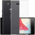 Casotec Soft TPU Back Case Cover for Lyf Wind 4 - Clear