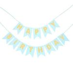 Party Midlinkerz Paper Blue Happy Birthday Decoration Kit (2 Pcs)