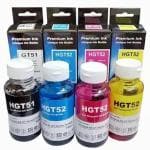 IMPRINTE GT51 & GT52 Compatible ink for HP 310, 315, 319, 410, 415, 419, GT5810, 5GT820 Black + Tri Color Combo Pack Ink Bottle ()