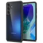 Spigen Essential Sand Crystal Back Cover Case Compatible with Samsung Galaxy M55 5G | F55 5G (TPU + Poly Carbonate | Matte Black)