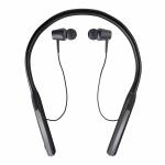 AKAI Zippy ZY600 Bluetooth in-Ear Earphone Neckband with Mic Playtime 80 Hours Fast Charging Vibration for Incoming Calls Metal Magnetic Earbuds Google Siri Voice Assistant TF Card Slot (Black)