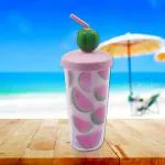 Kookee Acrylic Sipper, Cup, Tumbler Frosted with Straw and Lid for Water, Juice, Milk and other Bevrages - 500ml (5864)