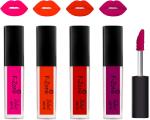 OUR BEAUTY Multicolor Kiss Proof Velvet Matte Liquid Lipstick 82, 16 Ml (Pack Of 4)