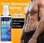 LEETEE Hair Removal Spray for Men Painless Full Body Hair Removal Spray for Chest, Back, Legs, Under Arms & Intimate Area Easy To Use Quick Result Hair Remover Spray - 100ml