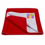 BeyBee Red Waterproof Baby Bed Protector 70 cm x 100 cm