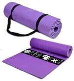 Quick Shel Purple Eva Yoga Mat With Strap, 6 Mm