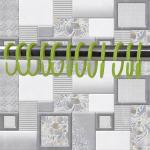 Kookee Shower Curtain Rings, Plastic Rust-proof, 24 C shape Hooks - (JS160908) Green