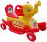 Smiley Bell BABY PLASTIC elephant WITH ROCKING (Multicolor)